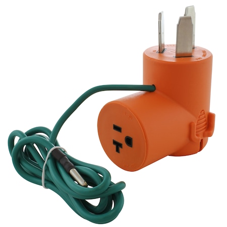 Ac Works Plug Adapter, 5-20R, 10-50P, 5-20P, 10-50P, 0 ft., Orange AD1050520